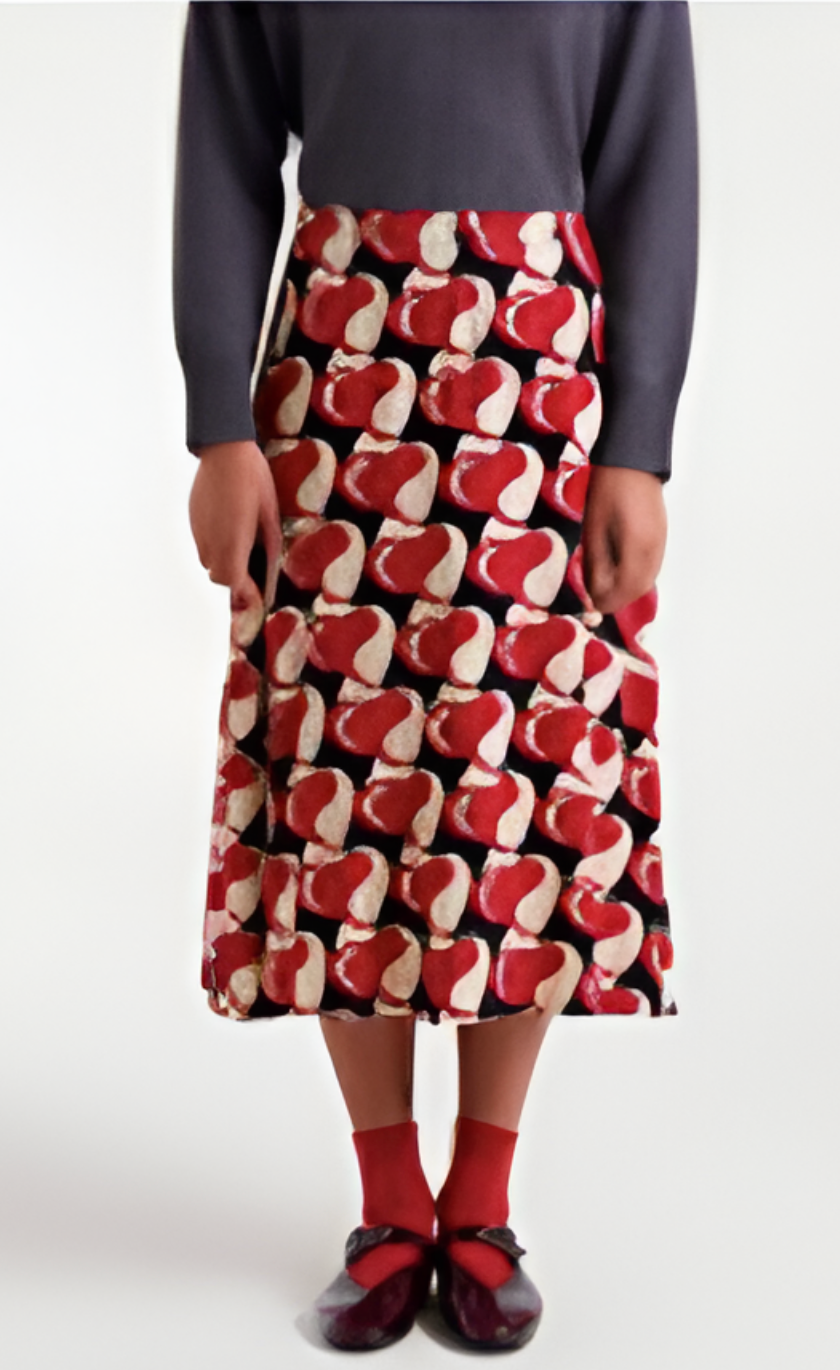 Falda midi deco