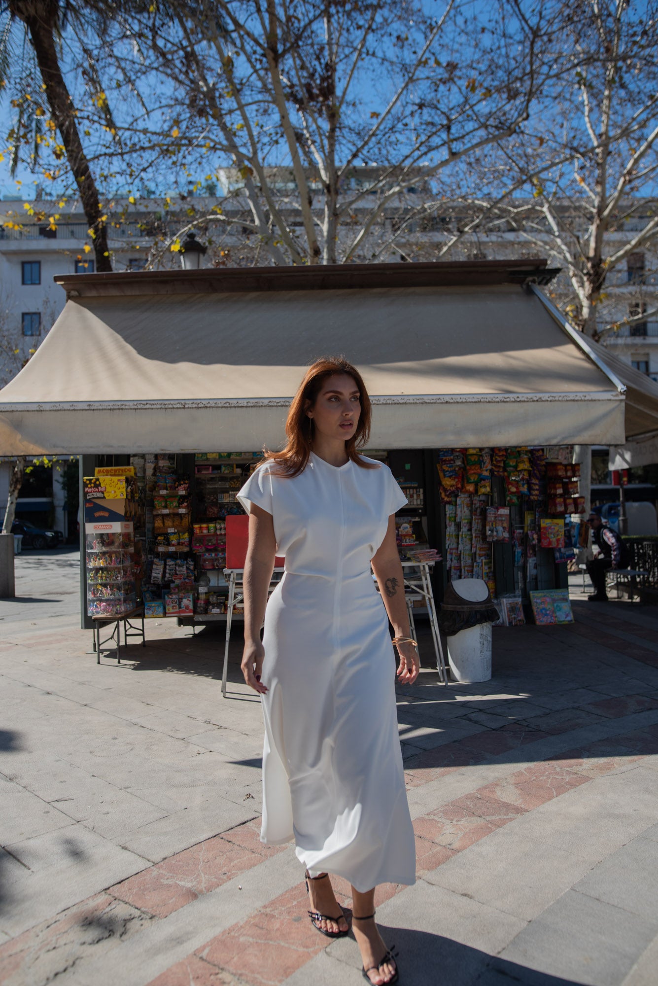 Vestido frunce central