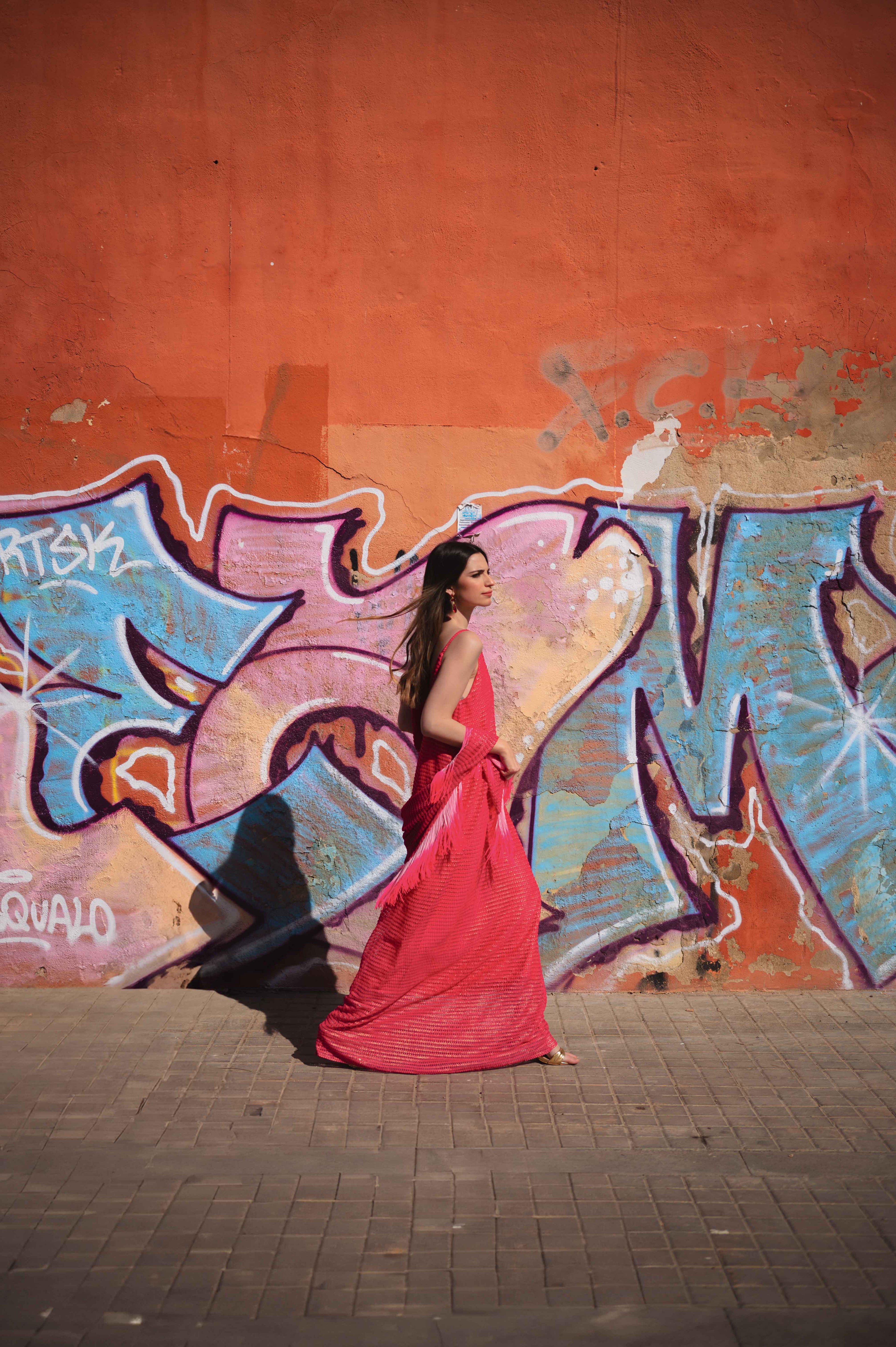 Vestido Martínez fresa