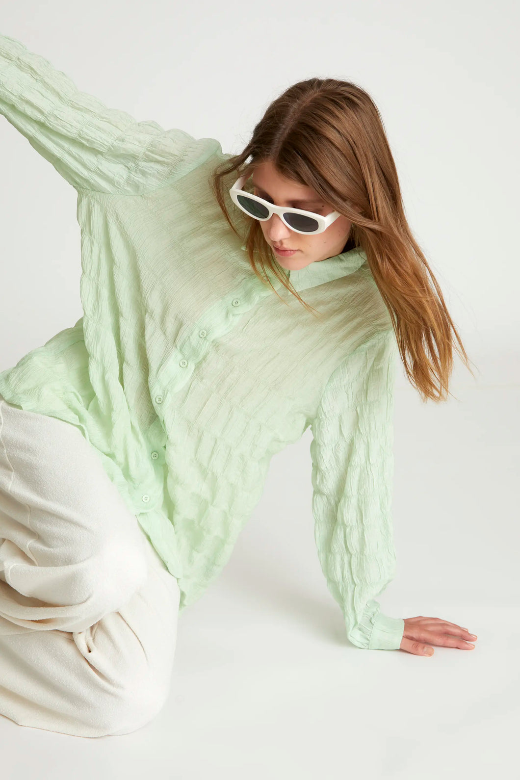 Blusa texturizada