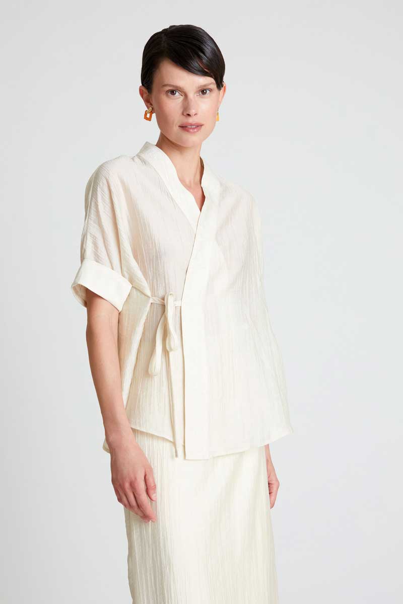 Camisa cruzada cava