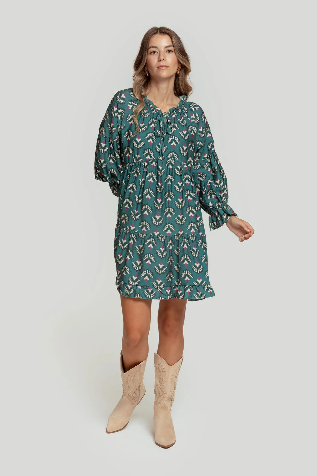 Vestido vuelo púrpura