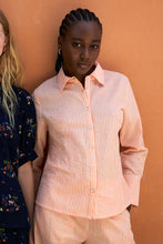 Cargar imagen en el visor de la galería, Camisa mandarina rayas
