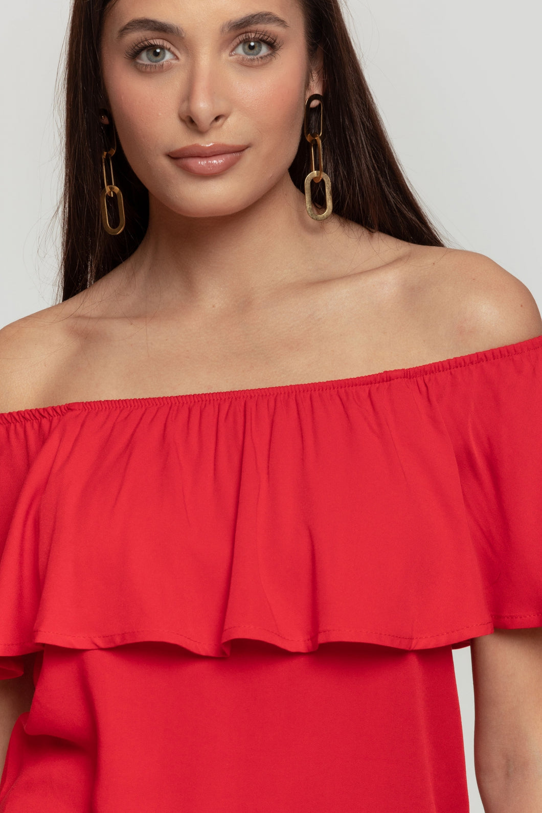 Blusa bardot red