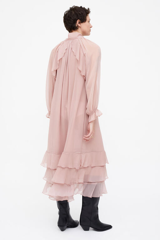 vestido de boelrtos rosa boho Matices