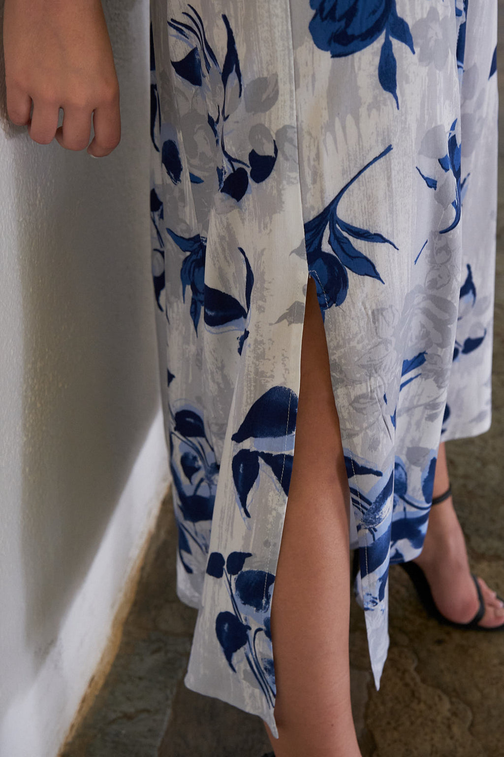 Vestido Bali flor azul