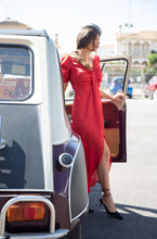 Cargar imagen en el visor de la galería, Vestido Cleo rojo
